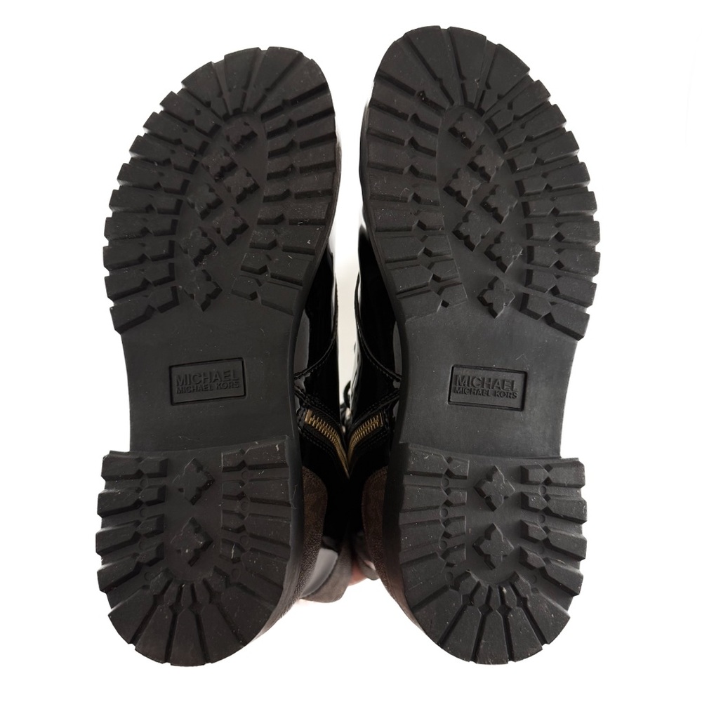 MICHAEL Michael Kors Women's Alistair Lace-Up Lug Sole Combat Booties - Picture 11 of 12